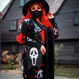 Backstitch Bruja ghostface Cardian size xl-2xl